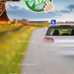 rijbewijsapp screenshot iphone loginscherm